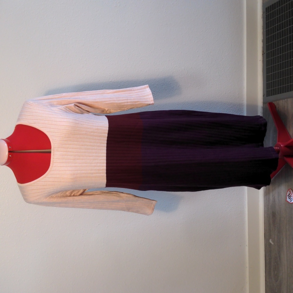 NWOT CALVIN KLEIN Ribbed Long Sleeve Sweater Dress, Women's XL
